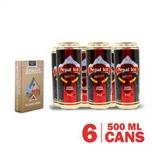 Nepal Ice Super Strong Can (500 ml x 6) with Playing Cards
