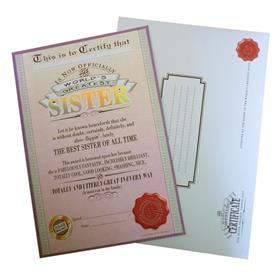 Sister Certificate