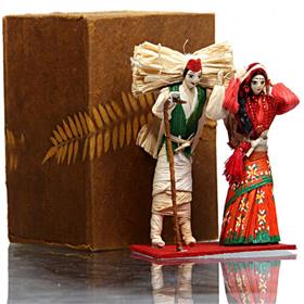 Gurung - Magar Couple (Traditional Corn Husk Dolls)