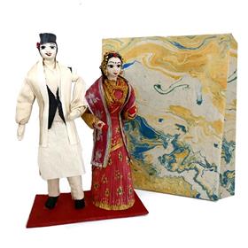 Jyapu Married Couple (Big Traditional Corn Husk Dolls)