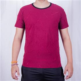 KILOMETER Round Neck T Shirt KM MT001 Red
