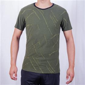 KILOMETER Round Neck T Shirt KM MT001 Green