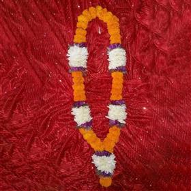 Bhai Tika Sayapatri Mala with Makhamali and Godawari Phool 