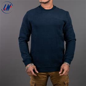 KILOMETER Dark Blue Round Neck Sweat Shirt FOR Men KM 808