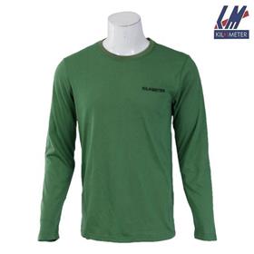 KILOMETER Round Neck Full Sleeve T Shirt KM R1005 Green