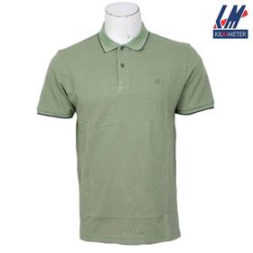KILOMETER Polo Neck T Shirt For Men P1012 Green
