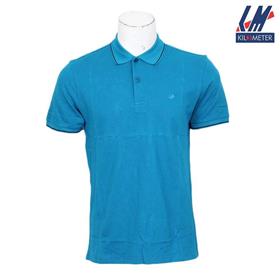 KILOMETER Polo Neck T Shirt For Men P1012 Torquoise