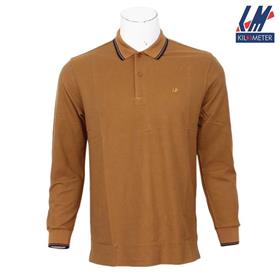 KILOMETER Polo Neck Full Sleeve T Shirt For Men P1011 Khaki