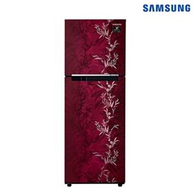 Samsung 253 L Double Door Refrigerator - Mystic Overlay Red (RT28A32216R/IM)