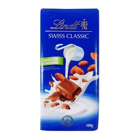 Lindt Milk Chocolate with Gently Roasted Almonds (100 g)