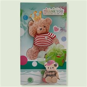 Thank You Teddy Greeting Card 