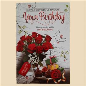 Have a Wonderful Time on Your Birthday Card