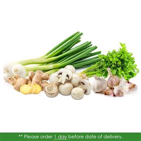 Button Mushrooms and Herbs