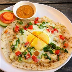 Egg Chatamari  - From the Wok