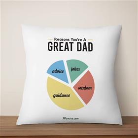 Reasons You are a Great Dad Cushion