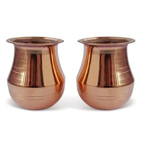 Copper Amkhora Kalash Jodi 3.2 inch