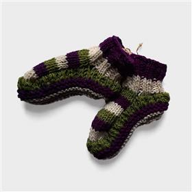 Hand Knit Wool Socks - Fleece Lined (HWS-1-3)