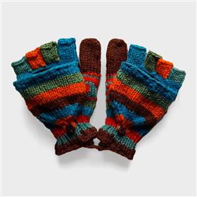 Fingerless Woolen Gloves with Cover (HFG-1-1)