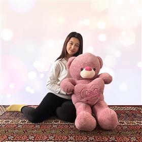 Orchid Purple Teddy with Love (3.5 ft)