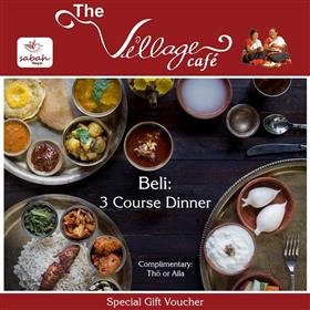 Beli - 3 Course Dinner - Dine-in Voucher for Two at The Village Cafe