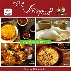 Newari Veg Platter - Dine-in Voucher for Two at The Village Cafe