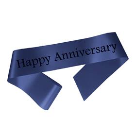 Blue Anniversary Sash - Qty 2