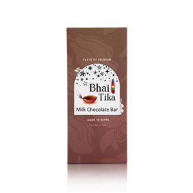 Belgian Milk Chocolate Bar with Bhai Tika Greetings (80 g)