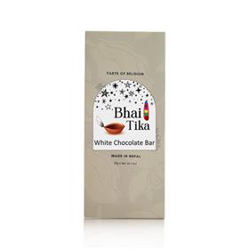 Belgian White Chocolate Bar with Bhai Tika Greetings (80 g)