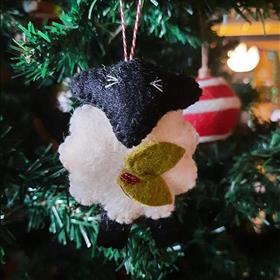 Felt Blackface Sheep Christmas Decoration