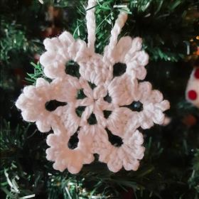 Felt Snow Flake Christmas Decoration - Type B