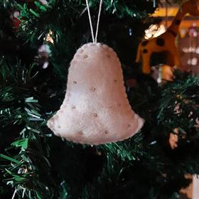 Felt White Bell Christmas Decoration