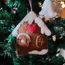 Felt Brown Gnome Home Christmas Decoration