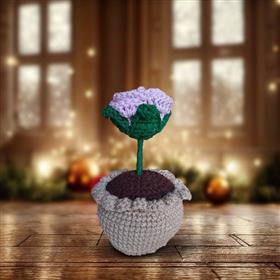 Crochet Potted Peony