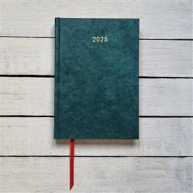 2025 Yearly Green Hardcover Planner from Bhav Products