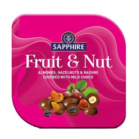 Sapphire Fruit & Nut covered in Milk Chocolate (90 g)