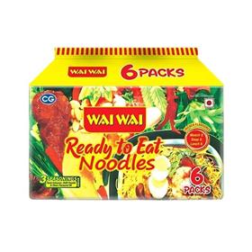 Wai Wai Chicken Flavour Noodles 6 Packets (60 g)