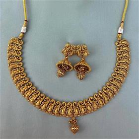 Pure Brass Made Neckpiece Set (40045/108)