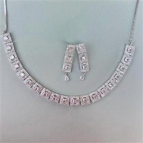 Premium Quality American Diamond Neckpiece Set (NPS880)