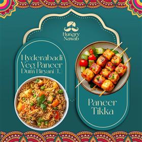 Hungry Nawab Takeaway – Paneer Biryani & Paneer Tikka