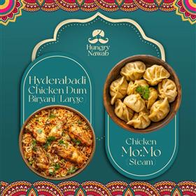 Hungry Nawab Takeaway - Chicken Biryani & Chicken Mo:mo