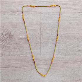 Yellow Minimalist Potey Necklace