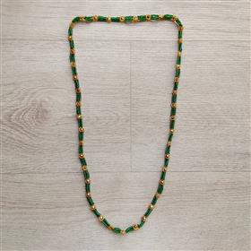 Dark Green and Gold Traditional Potey Necklace