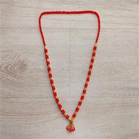 Red and Gold Bold Potey Necklace