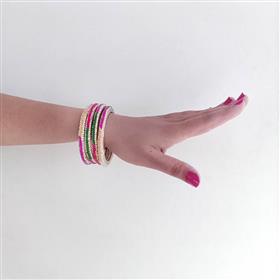 Shimmering Colors Bangles (Set of 4)