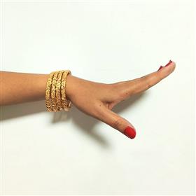 Gold-plated Bangles A (Set of 4)