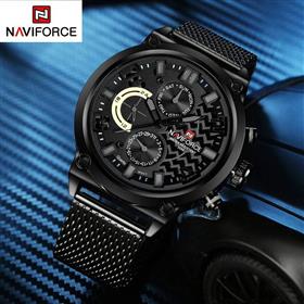 NaviForce Men's Watch NF9068 – Black/Grey