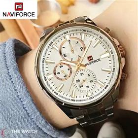 NaviForce Men's Watch NF9089 – RoseGold/Silver