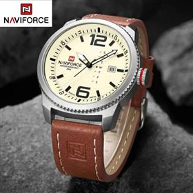 NaviForce Men's Watch NF9063 - Beige/Brown