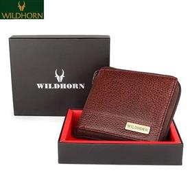 Wildhorn Nepal 100% Genuine Soft Leather Rfid Protected Brown Men'S Wallet (Wh559 Brown Full Zip)
