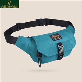 WILDHORN Nepal Unisex Waist Bag with Ultra Strong Stitching, Sturdy Zippers, Waterproof Pocket and with Adjustable Strap (Sky Blue)